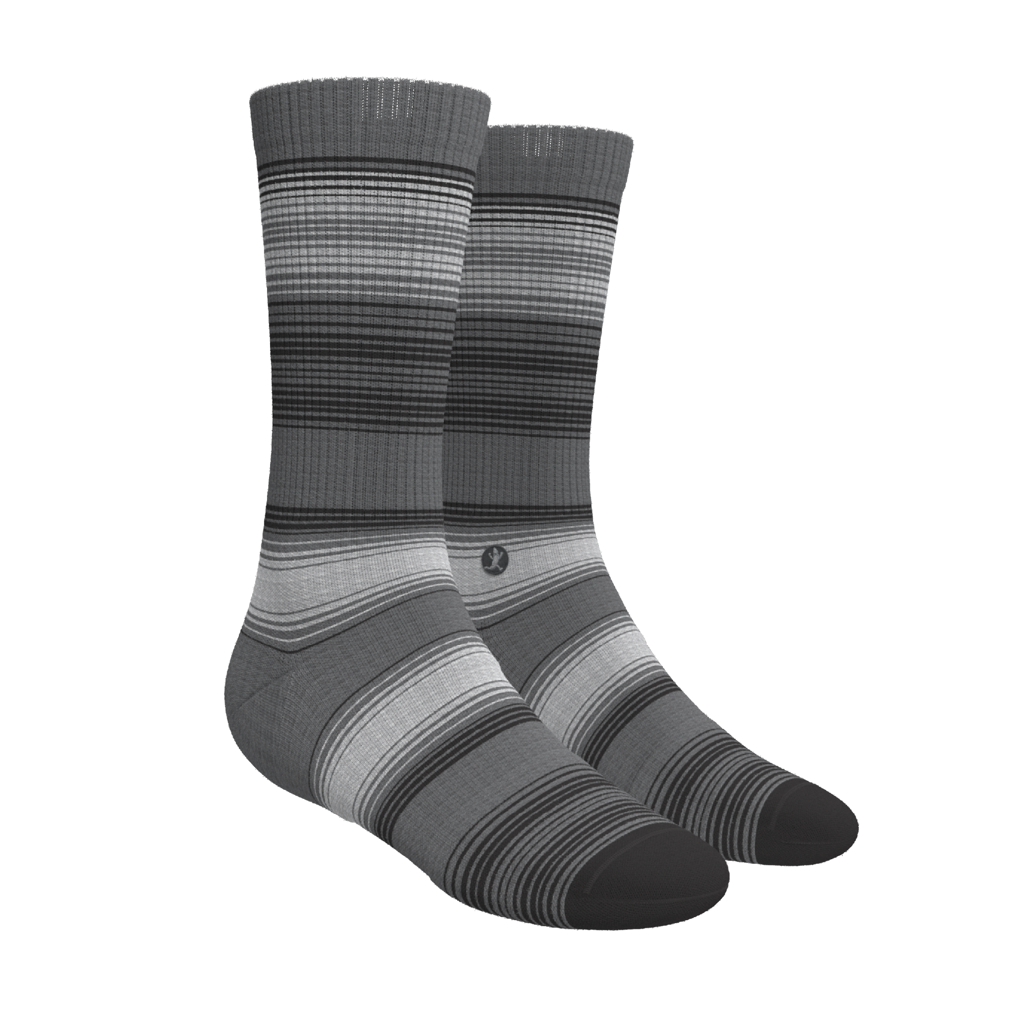 The Static Channel | Stripe Heel Hammock™ Crew Socks - Shinesty