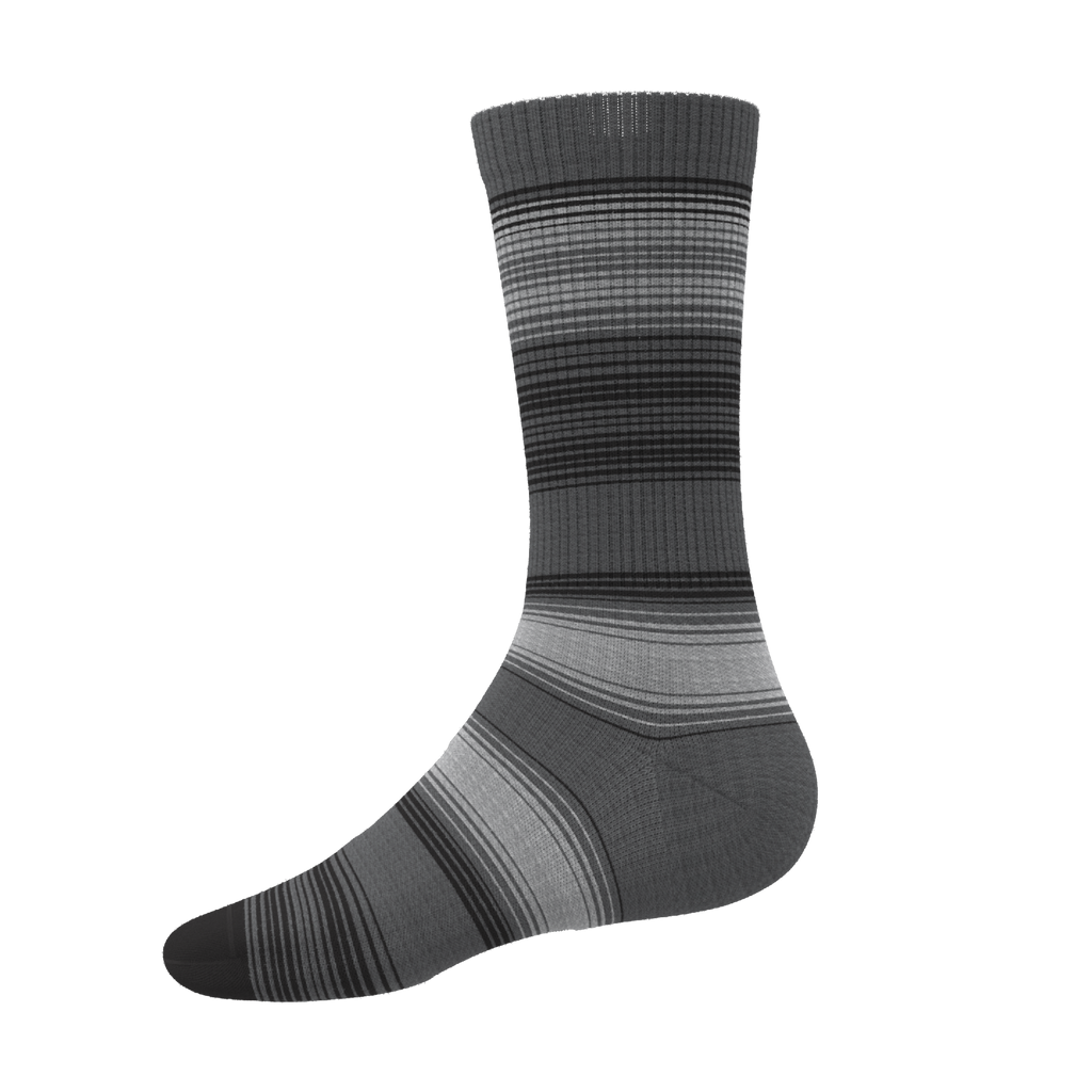 The Static Channel | Stripe Heel Hammock™ Crew Socks - Shinesty