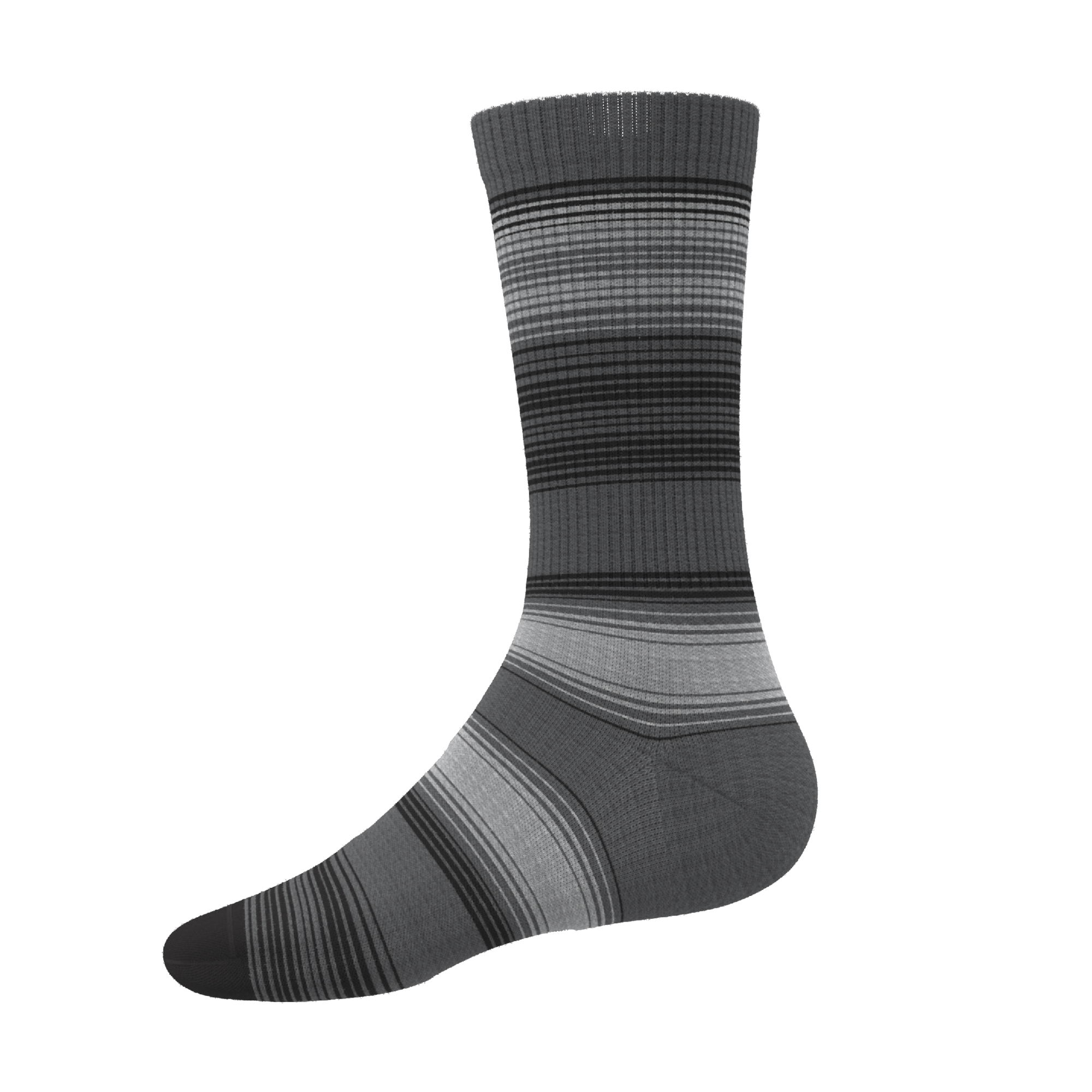 The Static Channel | Stripe Heel Hammock™ Crew Socks - Shinesty