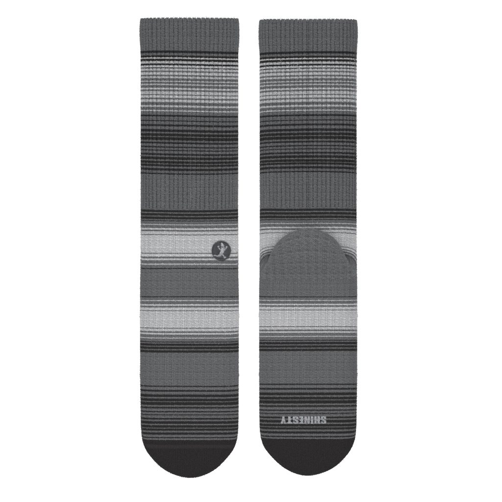 The Static Channel | Stripe Heel Hammock™ Crew Socks - Shinesty