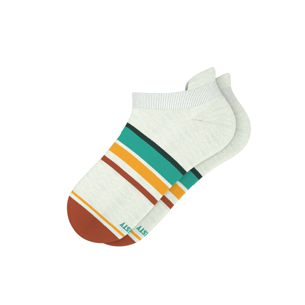The Stellar | Retro Stripe Heel Hammock™ Ankle Socks - Shinesty