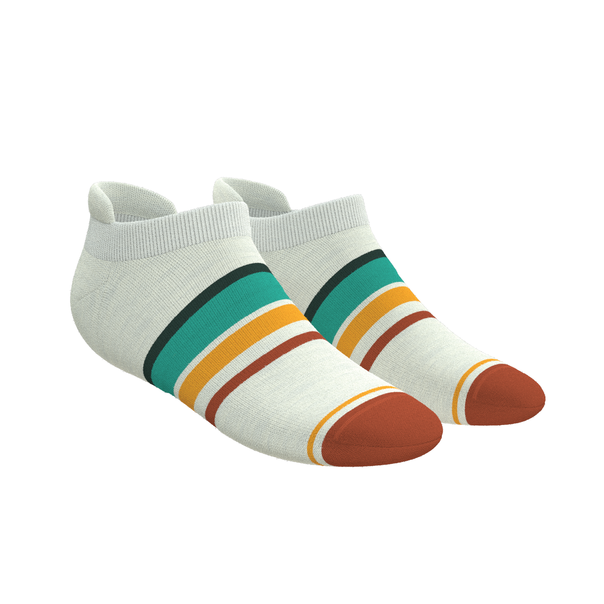 The Stellar | Retro Stripe Heel Hammock™ Ankle Socks - Shinesty