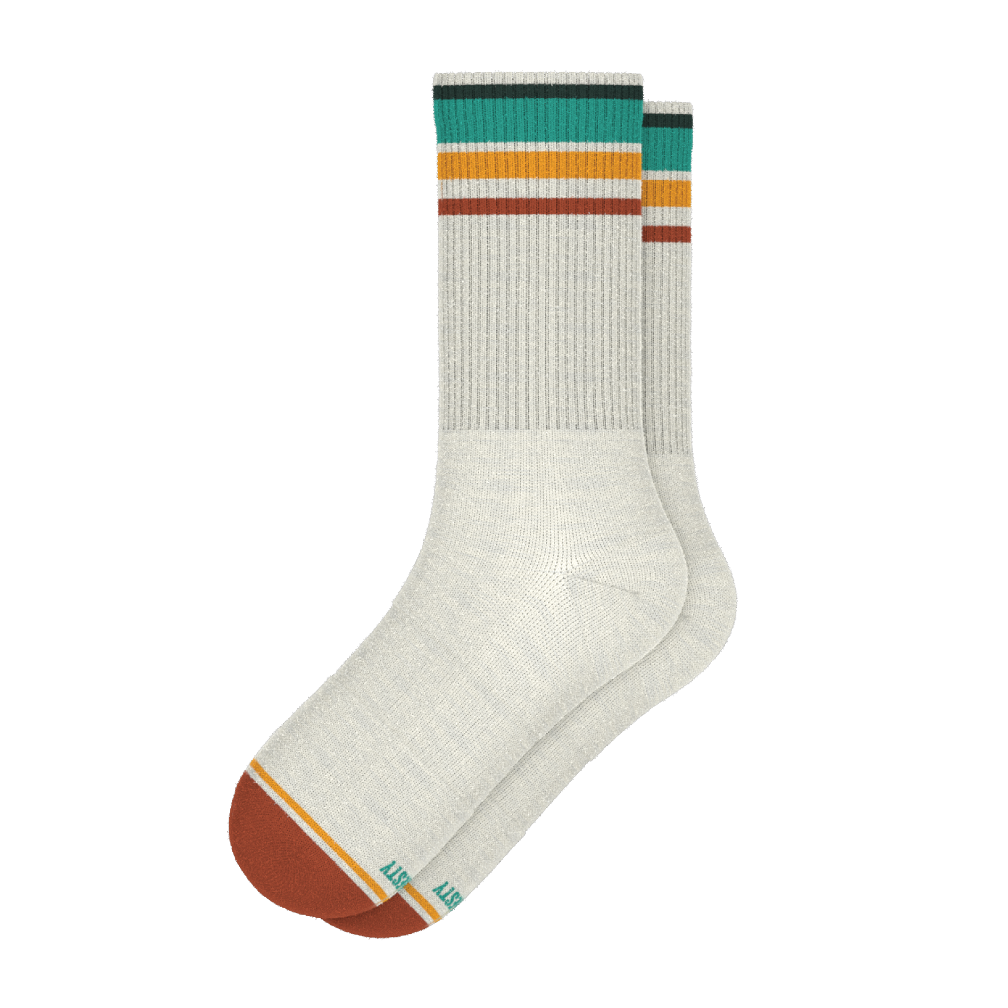 The Stellar | Retro Stripe Heel Hammock™ Crew Socks - Shinesty