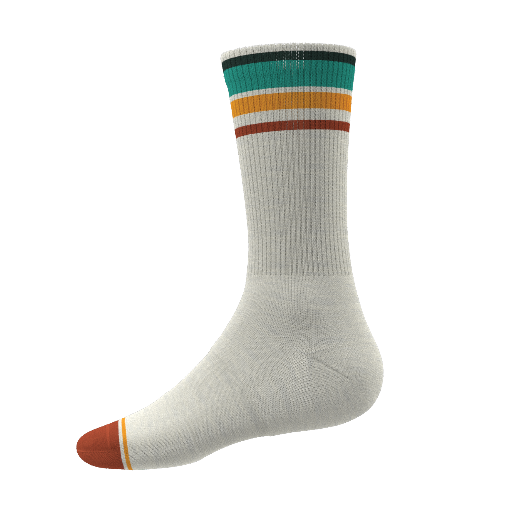 The Stellar | Retro Stripe Heel Hammock™ Crew Socks - Shinesty