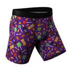 The Red & Black Lumberjack | Buffalo Check Ball Hammock® Boxer - Long Leg - Shinesty