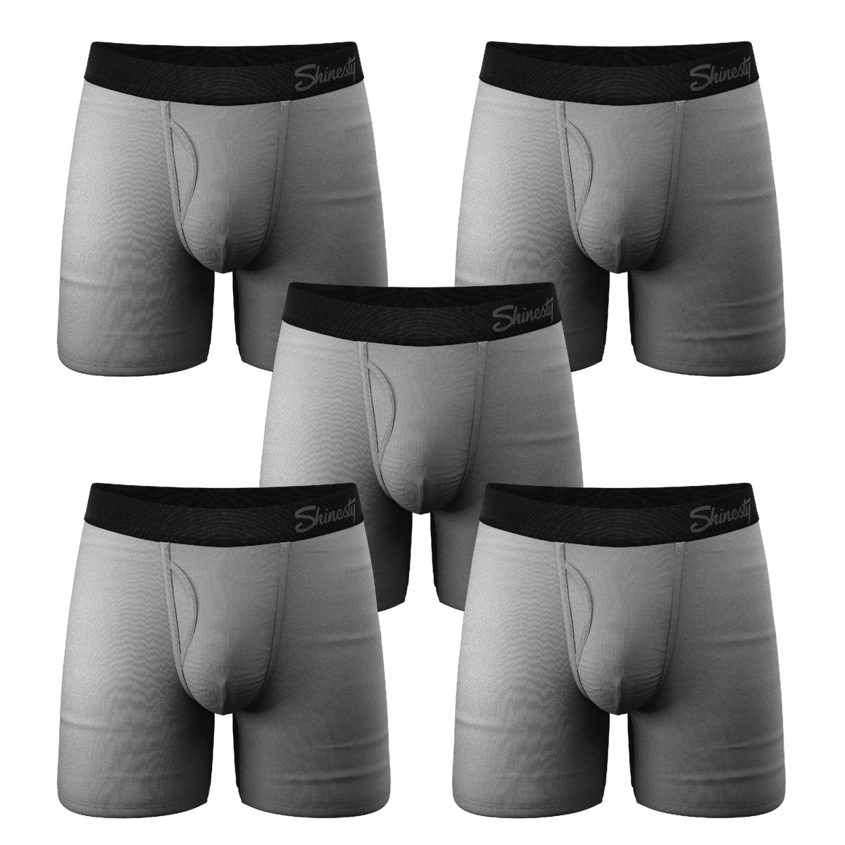 The Stormy Sky | Grey Ball Hammock® Pouch Underwear With Fly 5 Pack - Shinesty