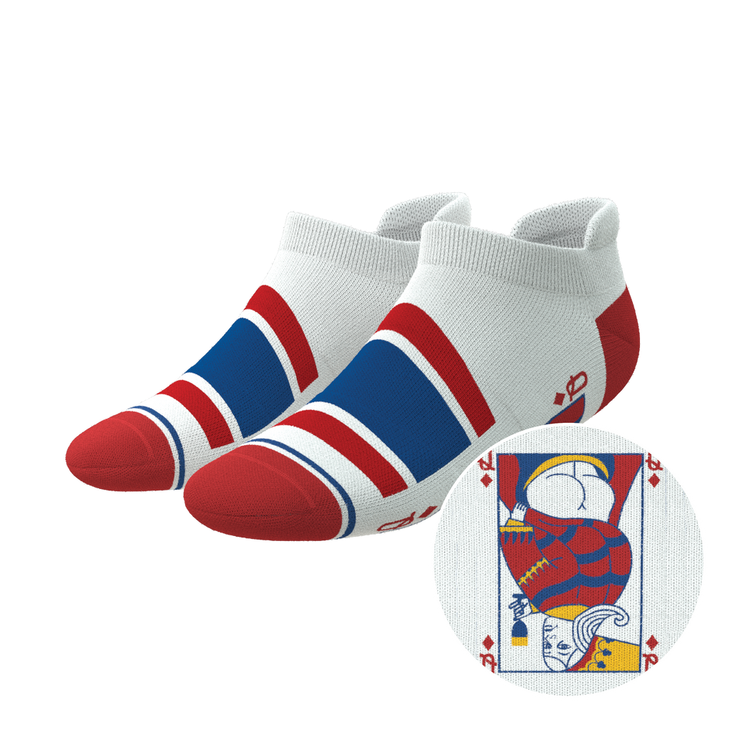 The Strip Poker | Playing Card Heel Hammock™ Ankle Socks - Shinesty