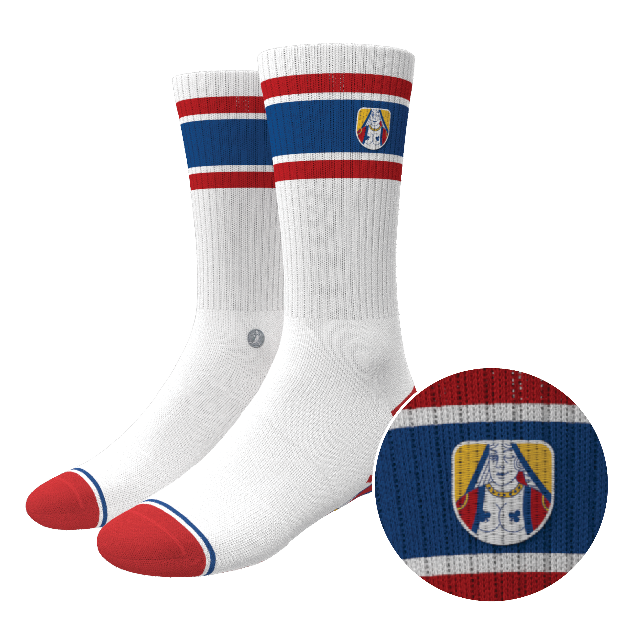 The Strip Poker | Playing Card Heel Hammock™ Crew Socks - Shinesty