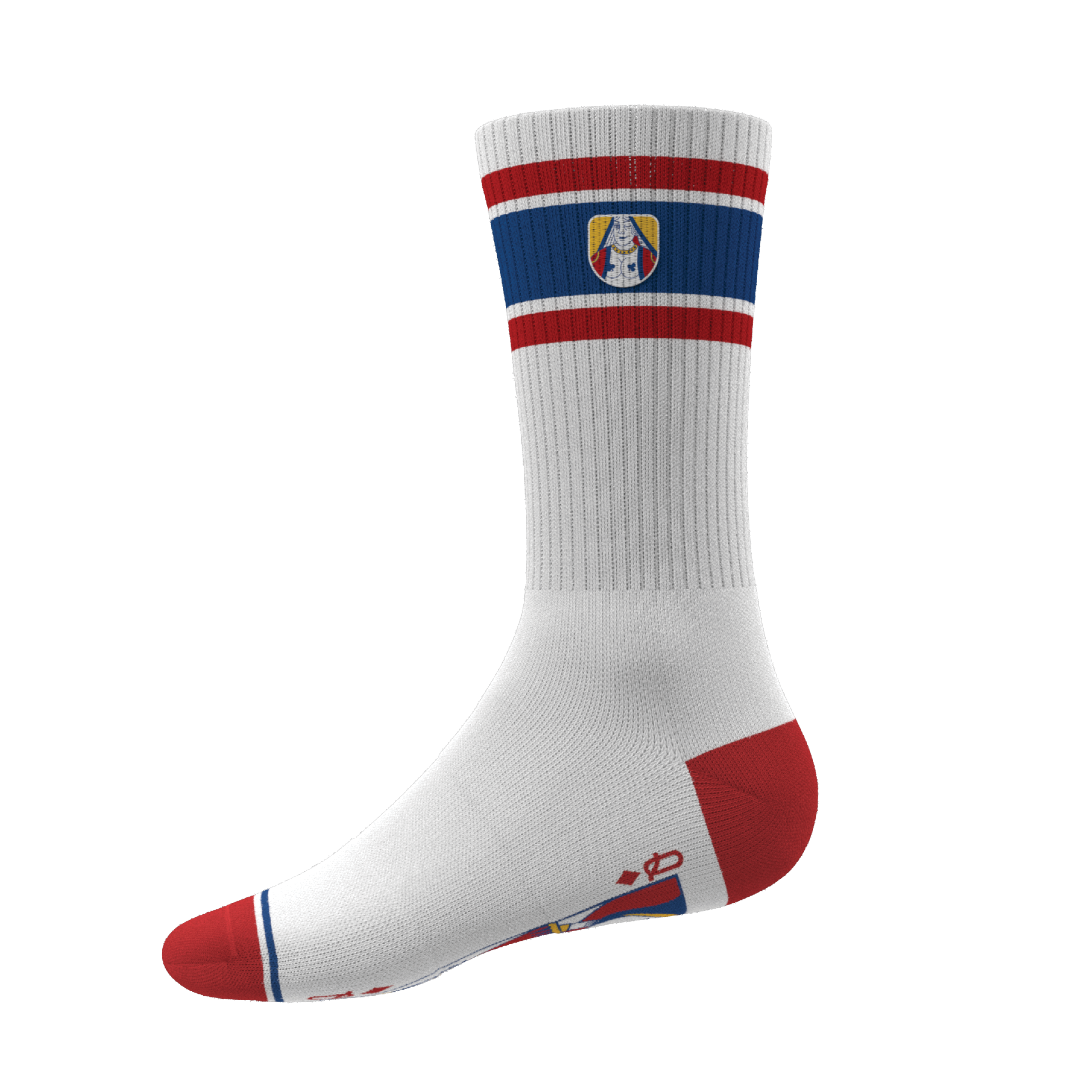 The Strip Poker | Playing Card Heel Hammock™ Crew Socks - Shinesty