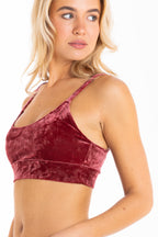 The Serenade | Red Velvet Bra - Shinesty