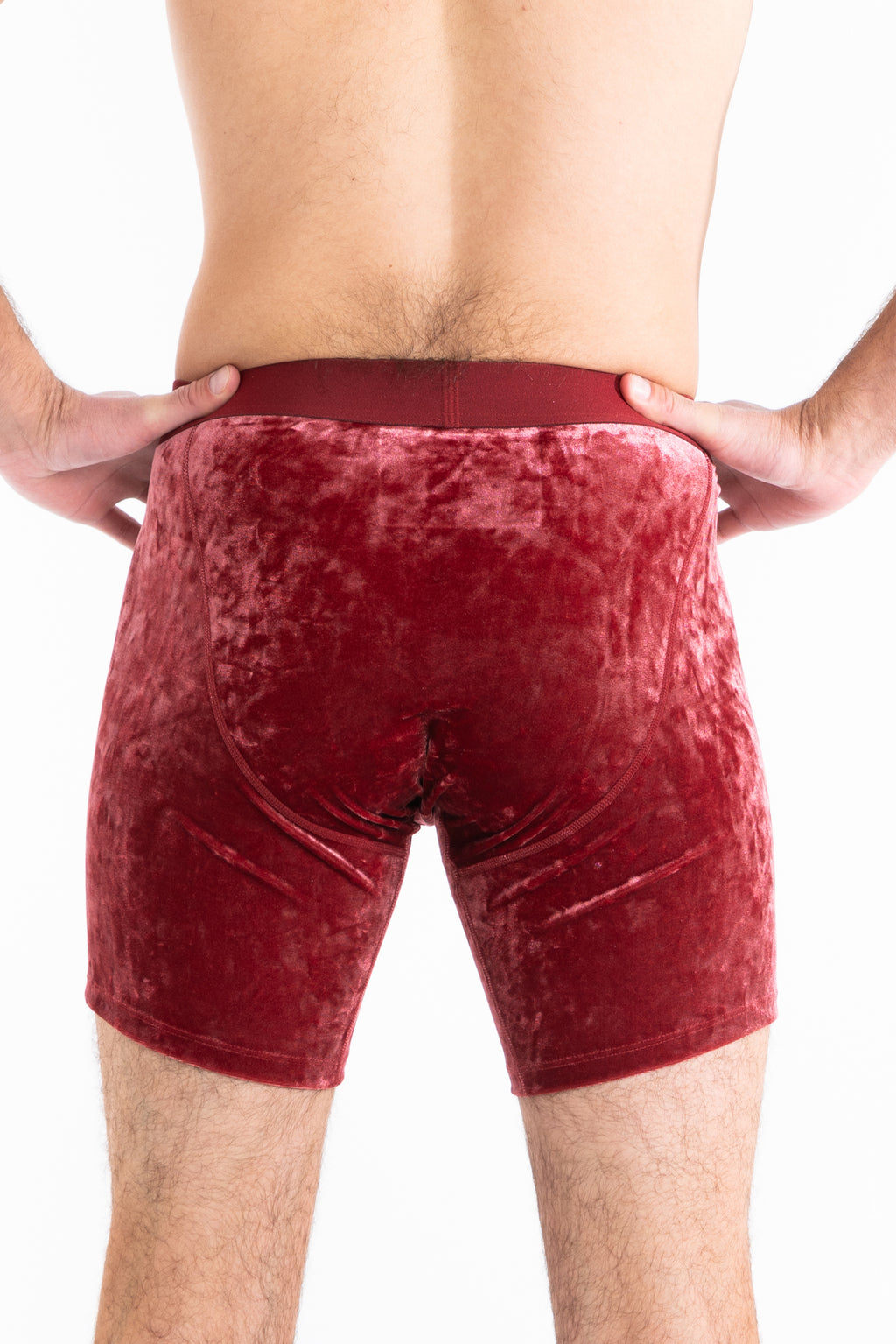 The Serenade | Red Velvet Ball Hammock Pouch® Boxer - Shinesty