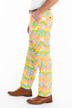 The Solar Flower | Trippy Floral Suit Pants - Shinesty