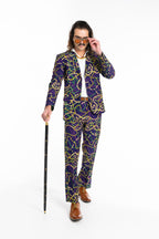 The Carnival Krewe | Mardi Gras Beads Suit - Shinesty