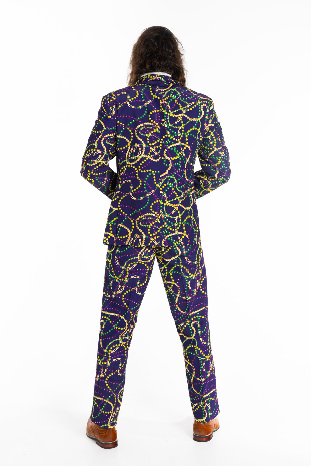 The Carnival Krewe | Mardi Gras Beads Suit - Shinesty