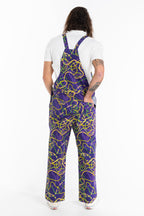The Carnival Krewe | Mardi Gras Beads Men's Overalls - Shinesty
