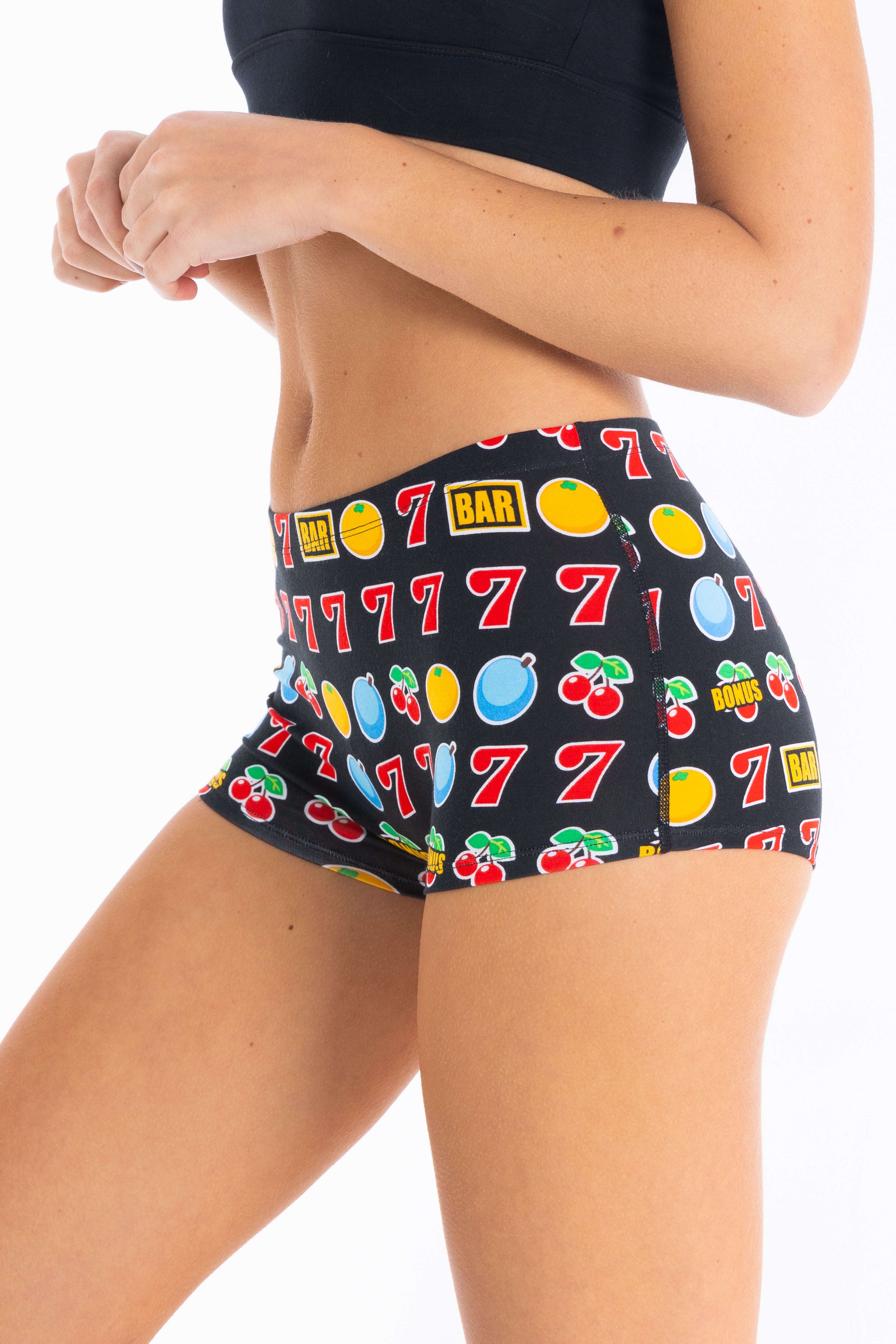 The Jackpot  | Slot Machine Modal Boyshort Underwear - Shinesty
