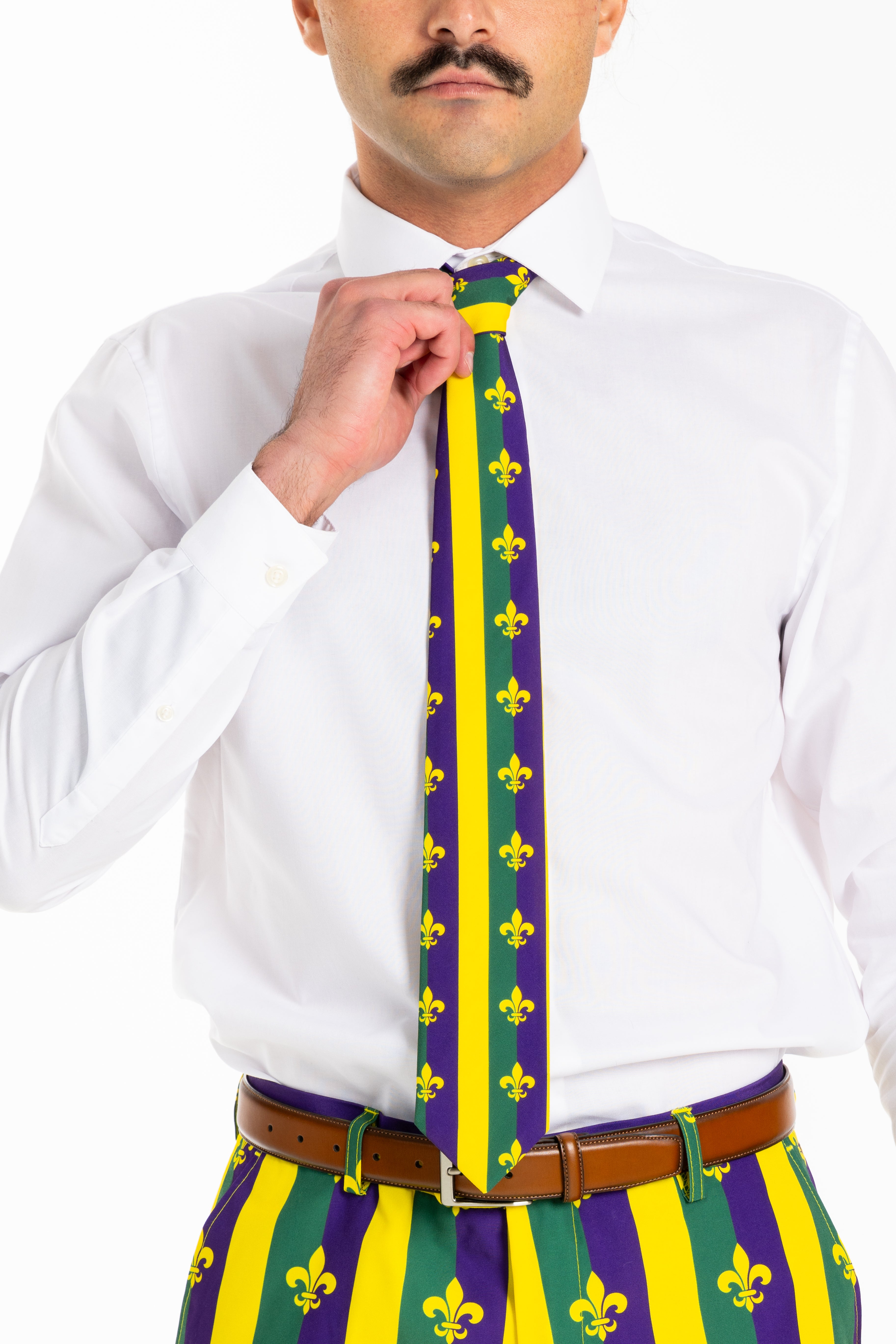 The Beignets For Breakfast | Mardi Gras Tie - Shinesty