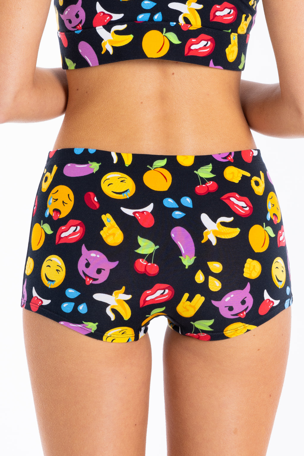 The Flirt | Emoji Modal Boyshort Underwear - Shinesty