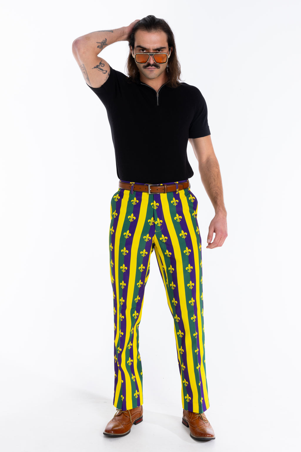The Beignets For Breakfast | Mardi Gras Suit Pants - Shinesty