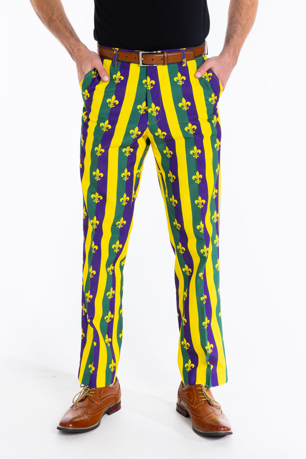 The Beignets For Breakfast | Mardi Gras Suit Pants - Shinesty