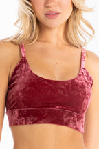 The Serenade | Red Velvet Bra - Shinesty