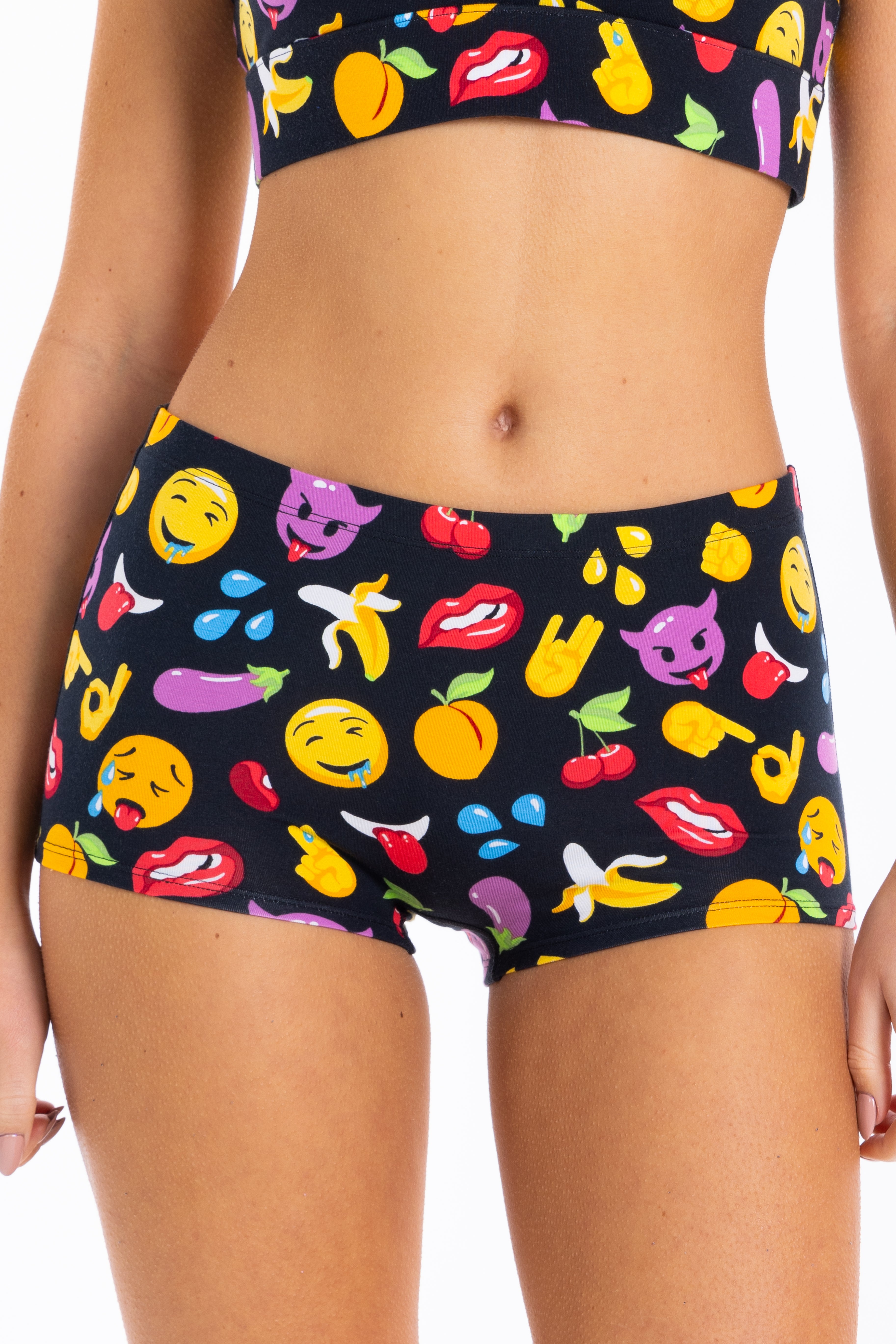 The Flirt | Emoji Modal Boyshort Underwear - Shinesty