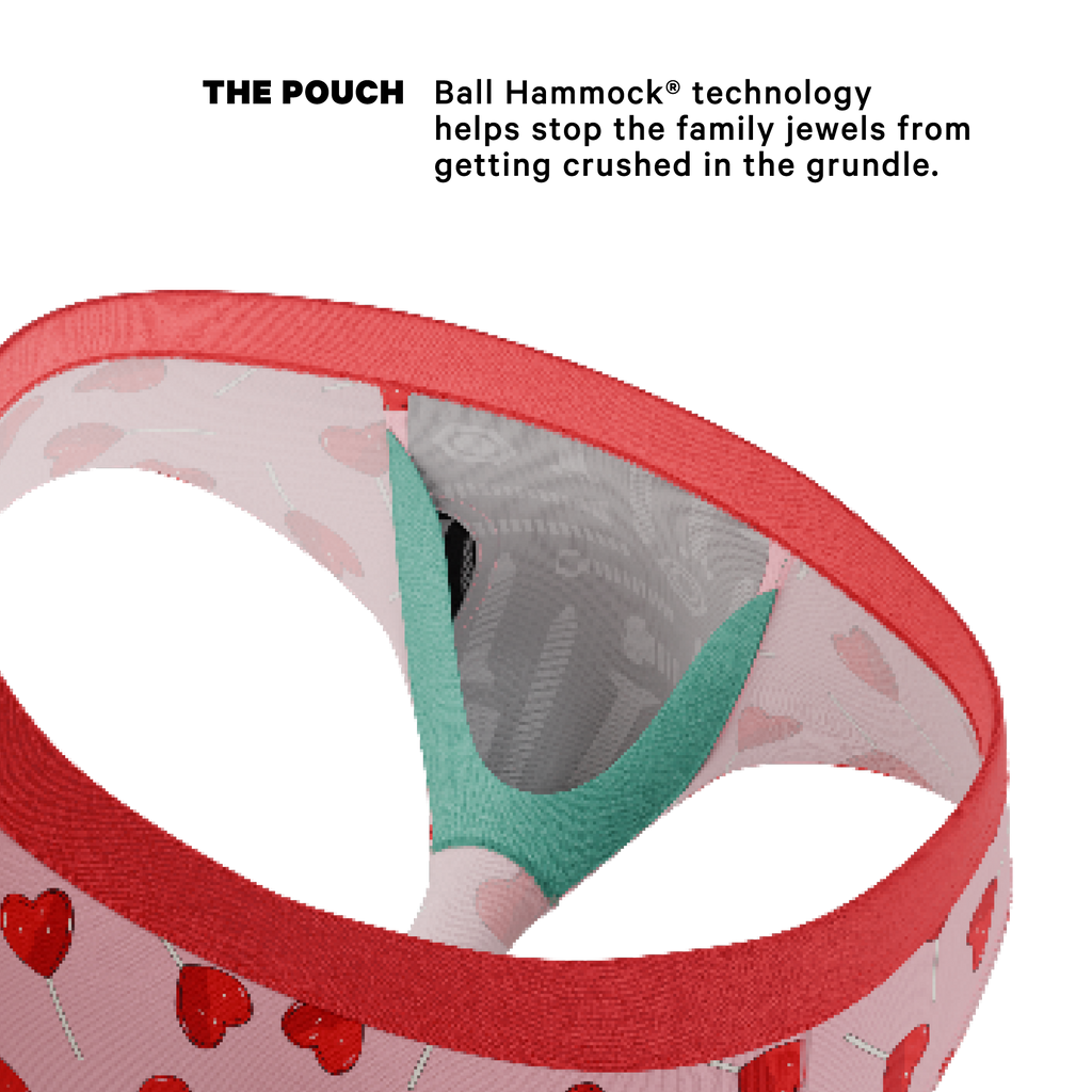 The Suckered In | Heart Lollipop Ball Hammock® Pouch Underwear Briefs - Shinesty