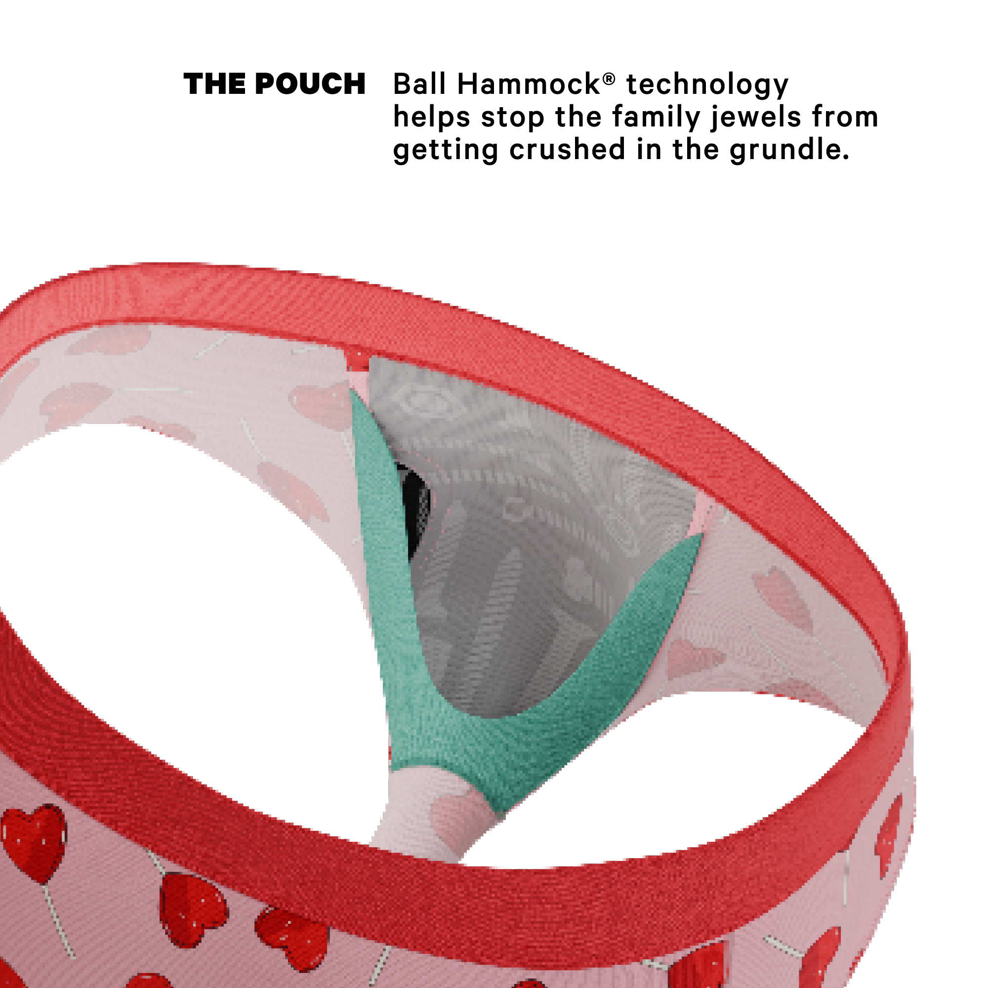 The Suckered In | Heart Lollipop Ball Hammock® Pouch Underwear Briefs - Shinesty