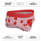 The Suckered In | Heart Lollipop Ball Hammock® Pouch Underwear Briefs - Shinesty
