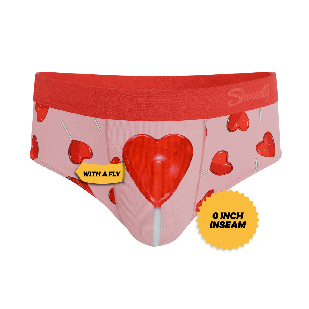 The Suckered In | Heart Lollipop Ball Hammock® Pouch Underwear Briefs - Shinesty
