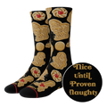The Sugar & Vice | Shortbread Cookies Heel Hammock™ Crew Socks - Shinesty