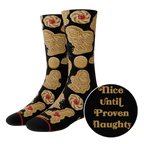 The Sugar & Vice | Shortbread Cookies Heel Hammock™ Crew Socks - Shinesty