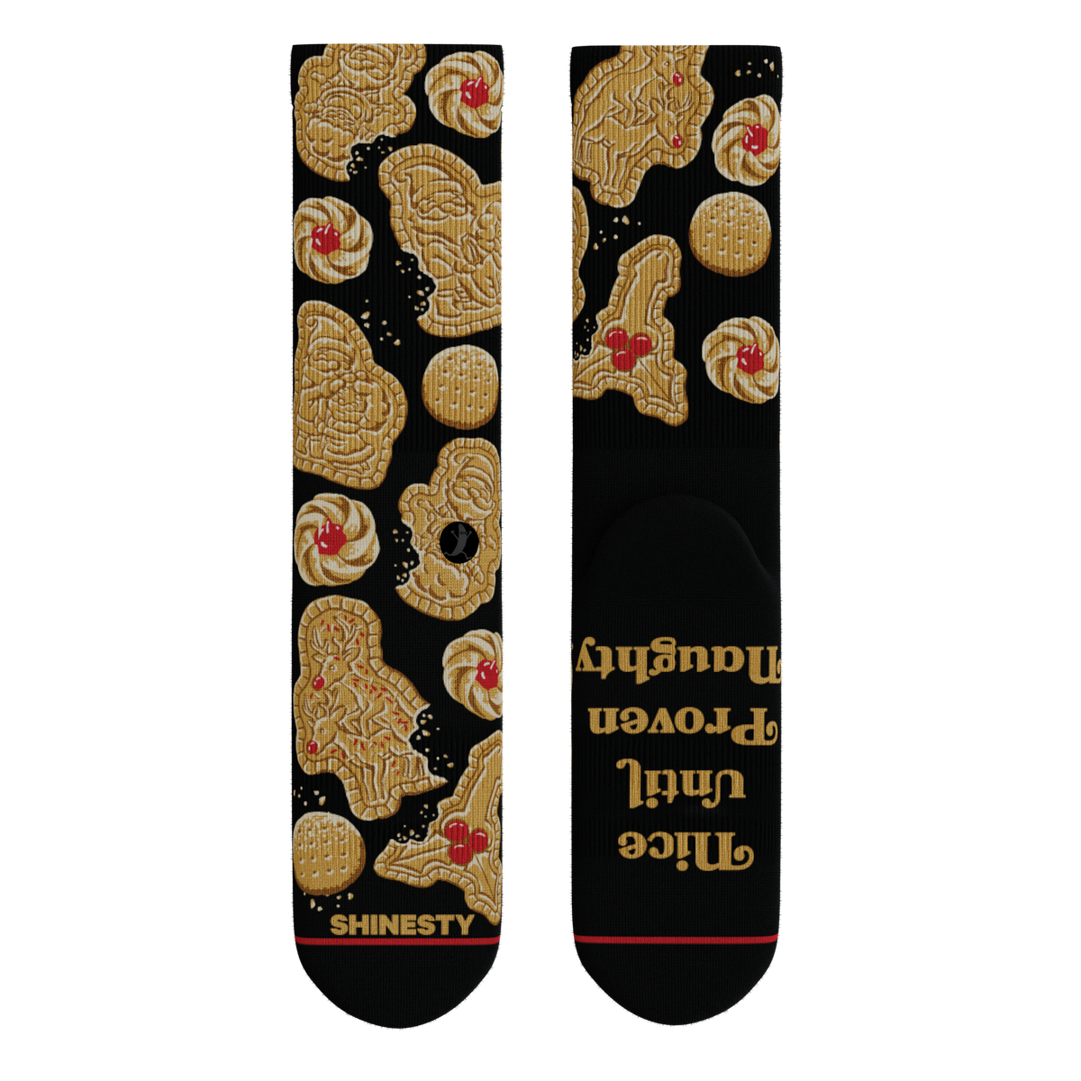 The Sugar & Vice | Shortbread Cookies Heel Hammock™ Crew Socks - Shinesty