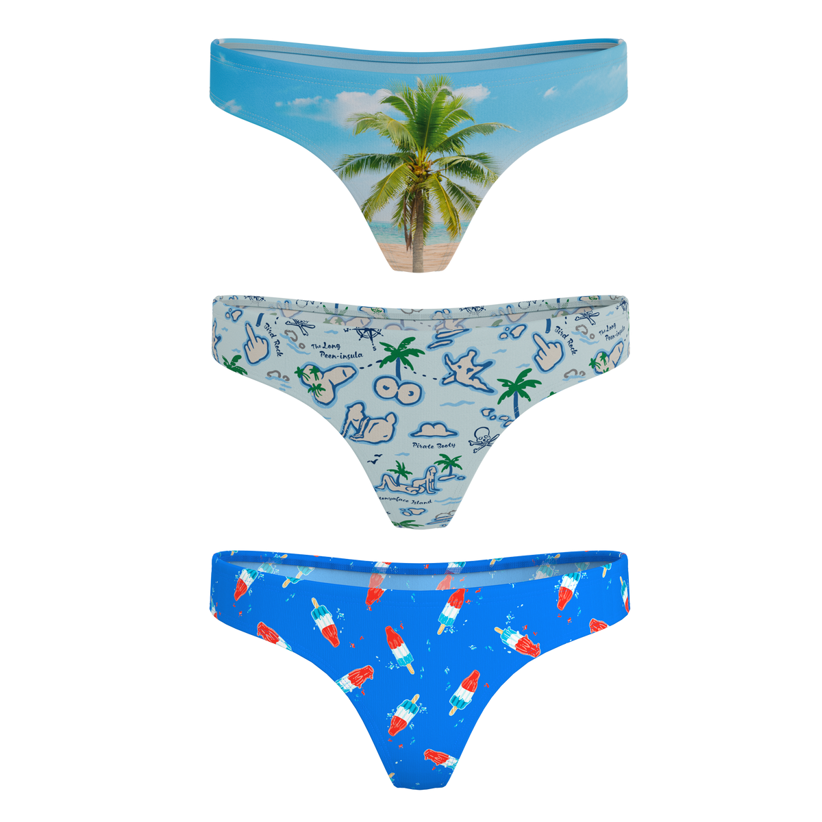 The Women Summer Essentials | MicroModal Thong 3 Pack - Shinesty