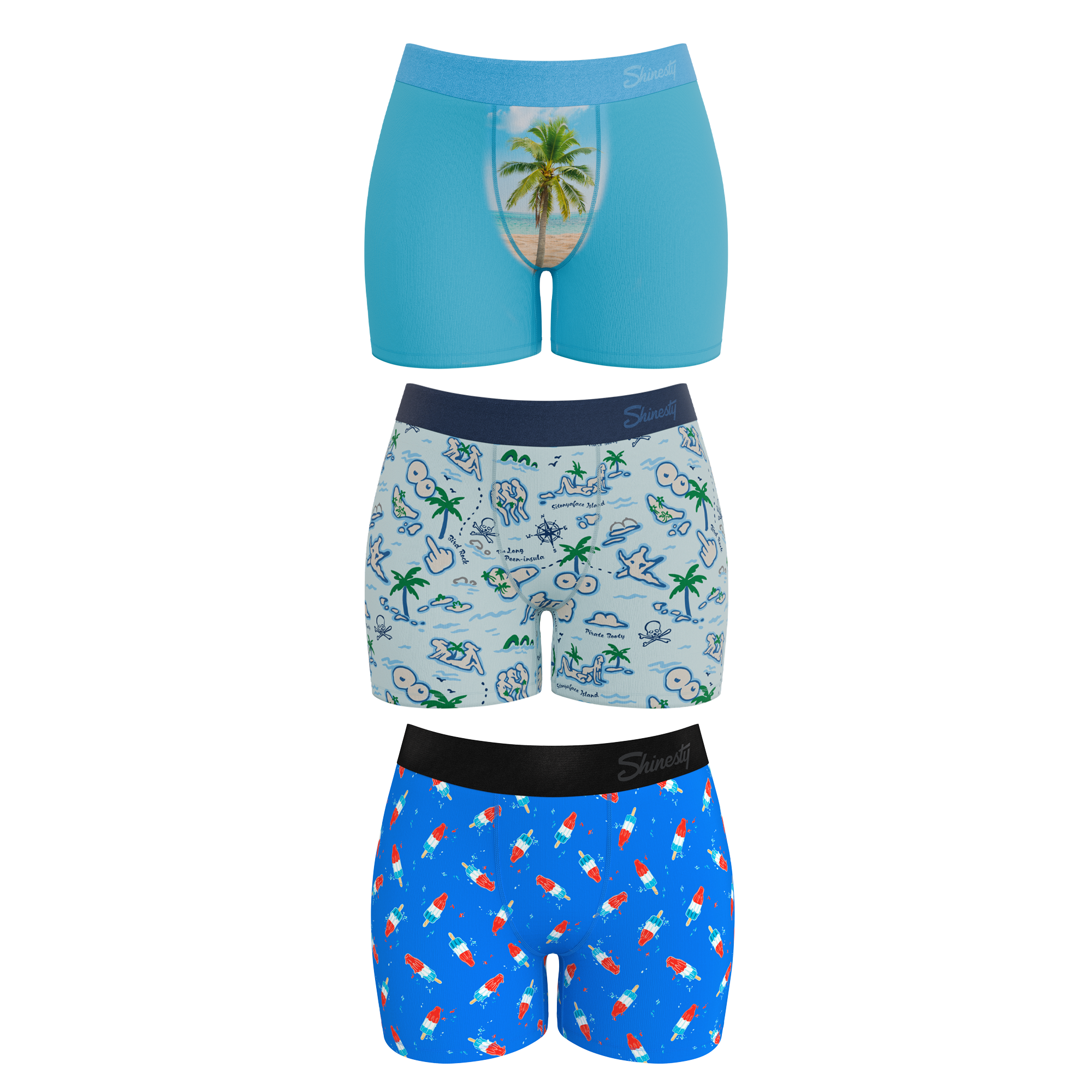 The Women Summer Essentials | Women’s Boxers 3 Pack - Shinesty