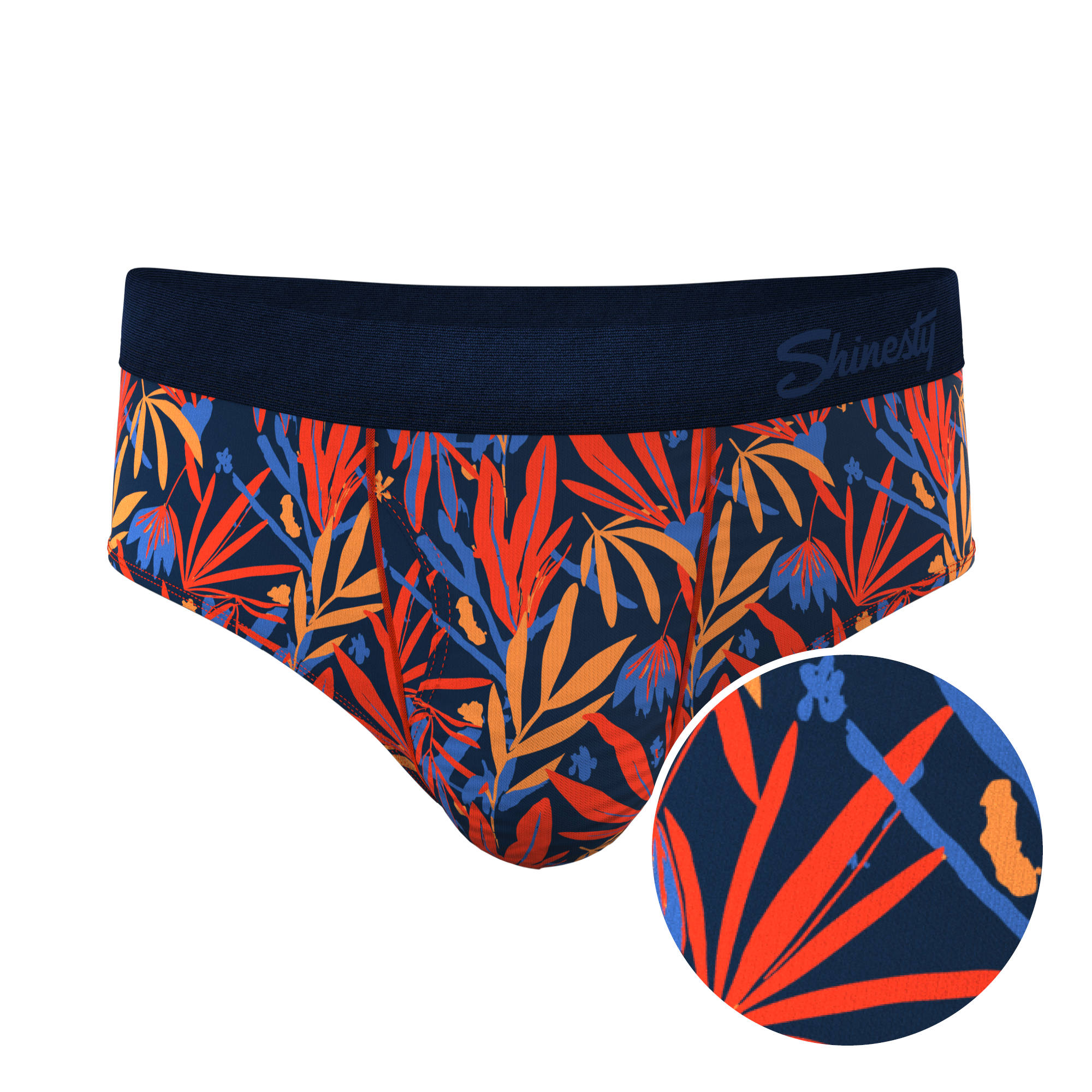 The San Diego Sunrise | Tropical Foliage Ball Hammock® Pouch Underwear Briefs - Shinesty