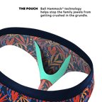 The San Diego Sunrise | Tropical Foliage Ball Hammock® Pouch Underwear Briefs - Shinesty