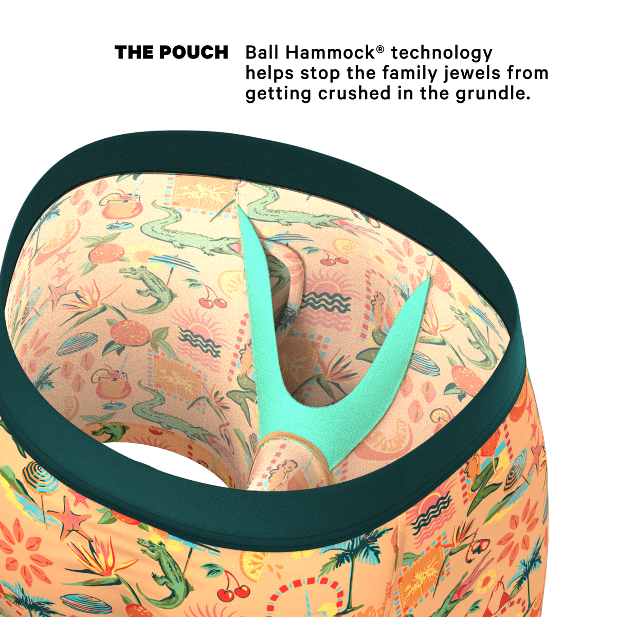 The Sunshine State | Creamsicle Summer Ball Hammock® Pouch Underwear With Fly - Shinesty