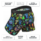 The Super Shroom | Neon Mushrooms Ball Hammock® Pouch Underwear - Shinesty