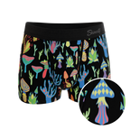 The Super Shroom | Neon Mushrooms Ball Hammock® Pouch Trunks Underwear - Shinesty