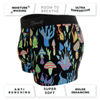 The Super Shroom | Neon Mushrooms Ball Hammock® Pouch Trunks Underwear - Shinesty