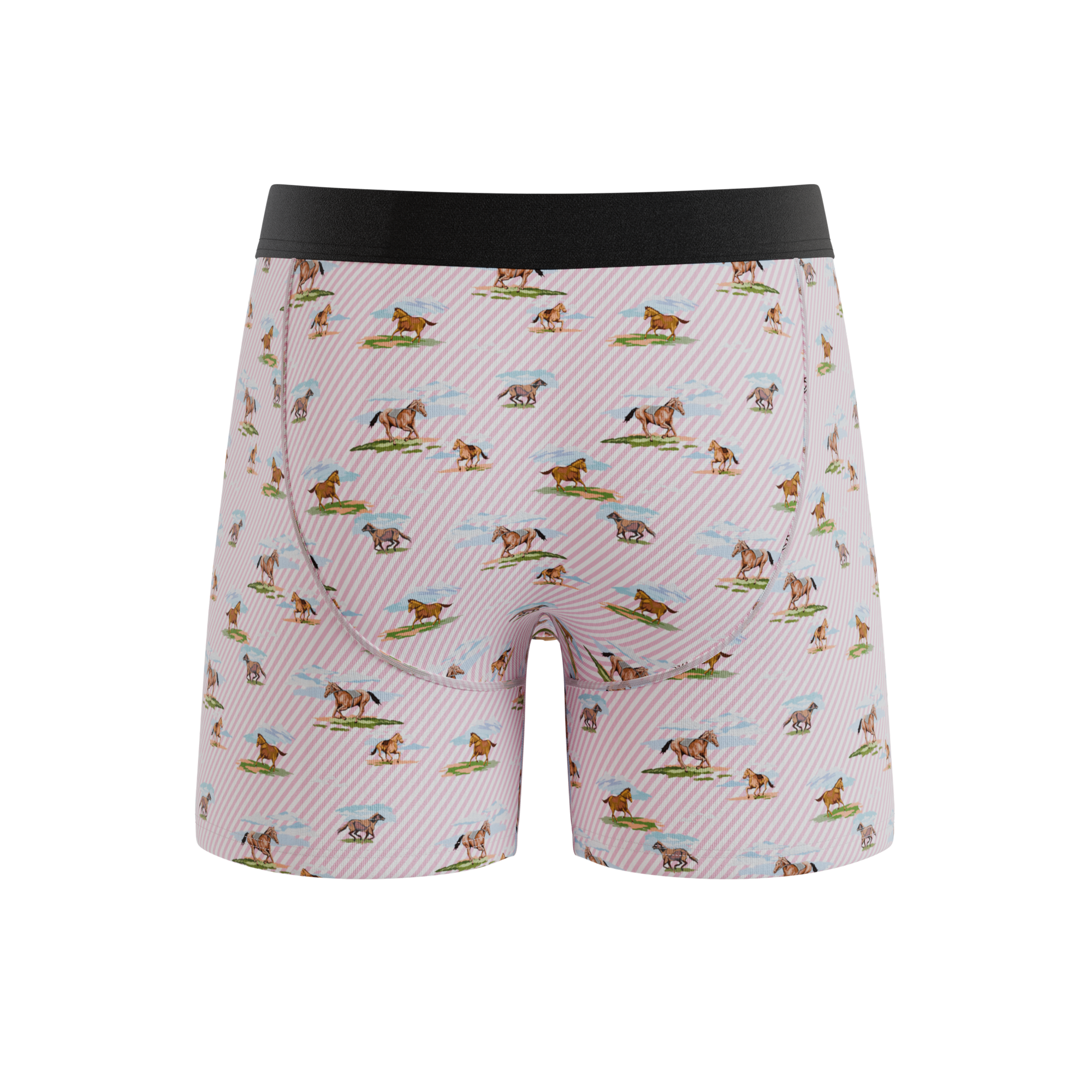 The Supreme Steed | Derby Horses Ball Hammock® Pouch Underwear With Fly - Shinesty