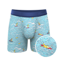 The Surfin' Turf | Shinesty Surfer Ball Hammock® Pouch Underwear With Fly - Shinesty