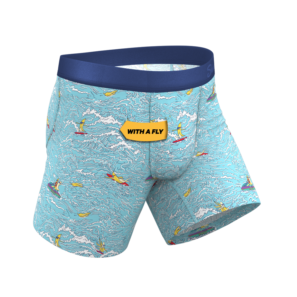 The Surfin' Turf | Shinesty Surfer Ball Hammock® Pouch Underwear With Fly - Shinesty