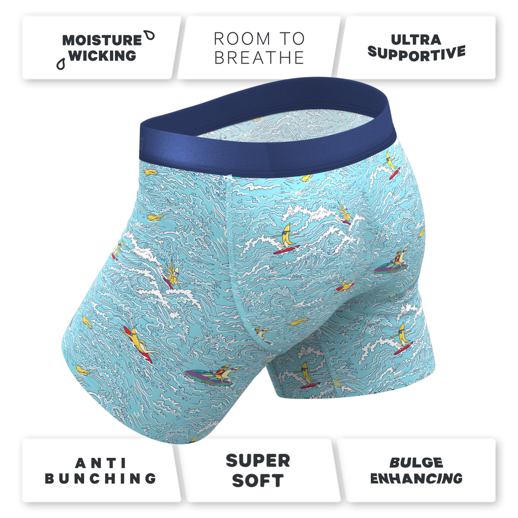The Surfin' Turf | Shinesty Surfer Ball Hammock® Pouch Underwear With Fly - Shinesty