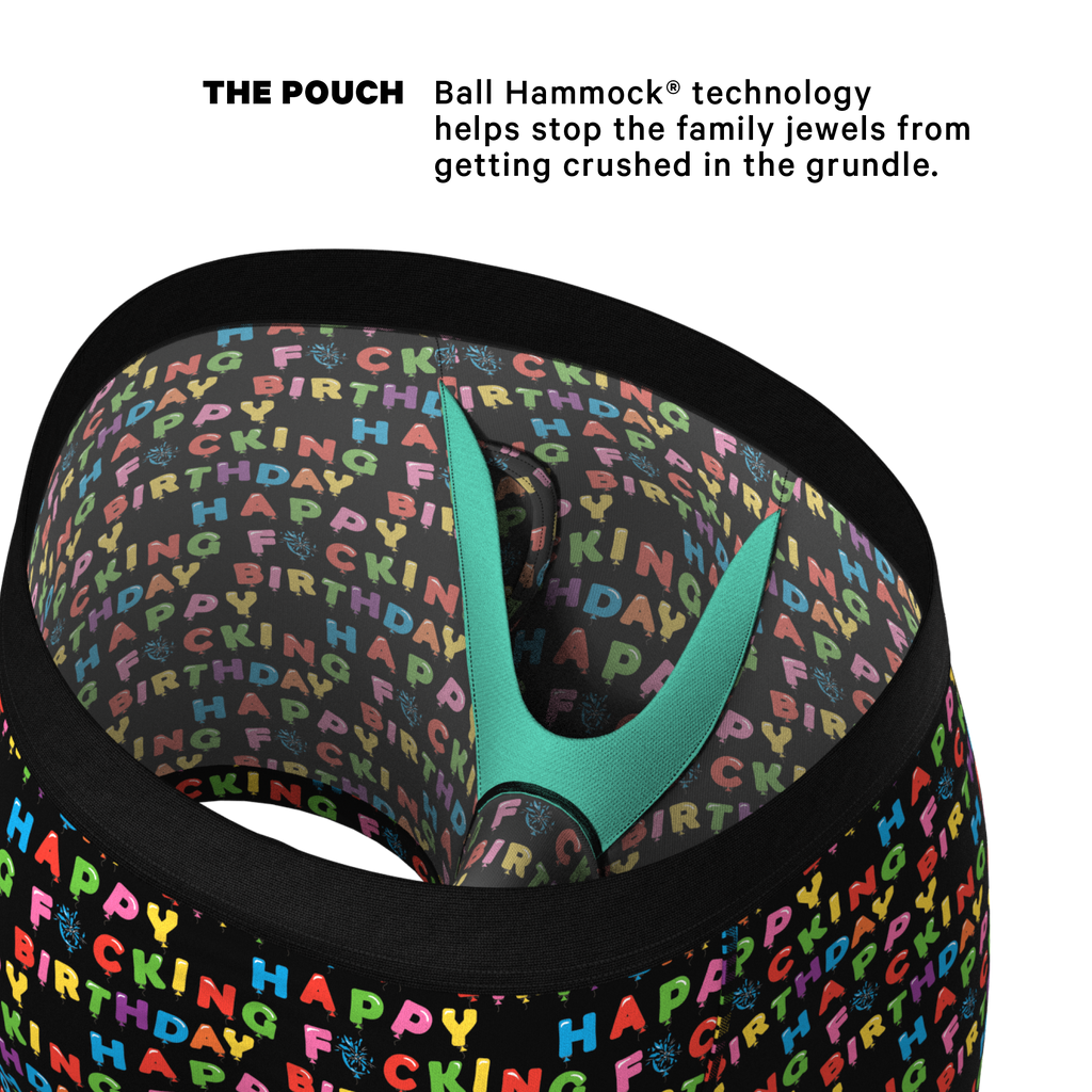 The Surprise Party | Birthday Balloons Ball Hammock® Pouch Underwear With Fly - Shinesty