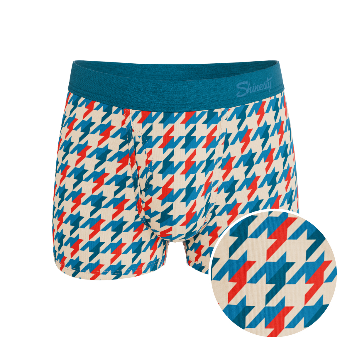 The Swanky | Retro Houndstooth Ball Hammock® Pouch Trunks Underwear - Shinesty