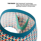 The Swanky | Retro Houndstooth Ball Hammock® Pouch Trunks Underwear - Shinesty
