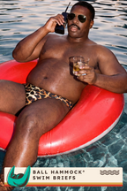 The Hot Spots | Leopard Ball Hammock® Pouch Swim Briefs - Shinesty