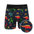 The T-Rexmas | Christmas Dinosaur Ball Hammock® Pouch Underwear With Fly - Shinesty